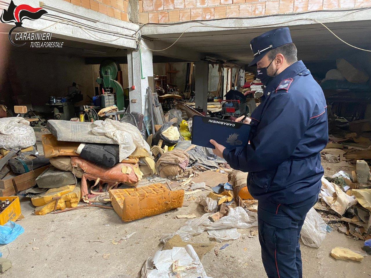 Regione Carabinieri Calabria - sequestro rifiuti s.benedetto CS